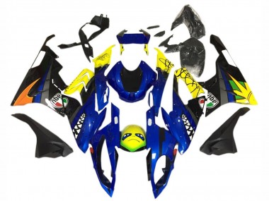 Rabatt BMW S1000RR Motorrad Verkleidung 2015-2016 - Gelb Blau Schwarz Hai