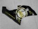 Rabatt Kawasaki ZX6R Motorrad Verkleidung 2005-2006 - Glanzendes Schwarz Weiss Gold Lucky Strike