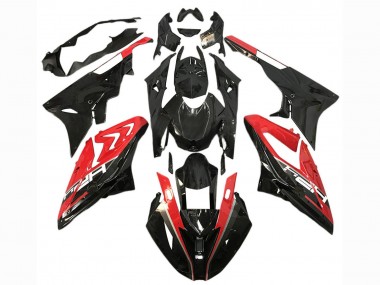 Rabatt BMW S1000RR Motorrad Verkleidung 2015-2016 - Rot Glanzendes Schwarz