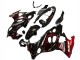 Rabatt Suzuki GSX600F/GSX750F Motorrad Verkleidung 2004-2006 - Glanzendes Schwarz Rot Flamme
