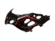 Rabatt Suzuki GSX600F/GSX750F Motorrad Verkleidung 2004-2006 - Glanzendes Schwarz Rot Flamme