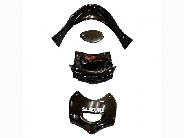Rabatt Suzuki GSX600F/GSX750F Motorrad Verkleidung 2004-2006 - Glanzendes Schwarz Rot Flamme