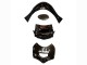 Rabatt Suzuki GSX600F/GSX750F Motorrad Verkleidung 2004-2006 - Glanzendes Schwarz Rot Flamme