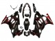Rabatt Suzuki GSX600F/GSX750F Motorrad Verkleidung 2004-2006 - Glanzendes Schwarz Rot Flamme