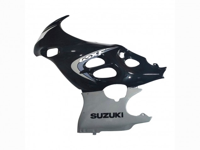 Rabatt Suzuki GSX600F/GSX750F Motorrad Verkleidung 2004-2006 - Glanzendes Schwarz Grau