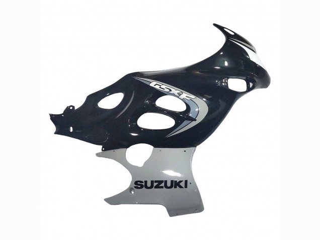 Rabatt Suzuki GSX600F/GSX750F Motorrad Verkleidung 2004-2006 - Glanzendes Schwarz Grau