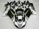 Rabatt Kawasaki ZX6R Motorrad Verkleidung 2007-2008 - Schwarz Weiss