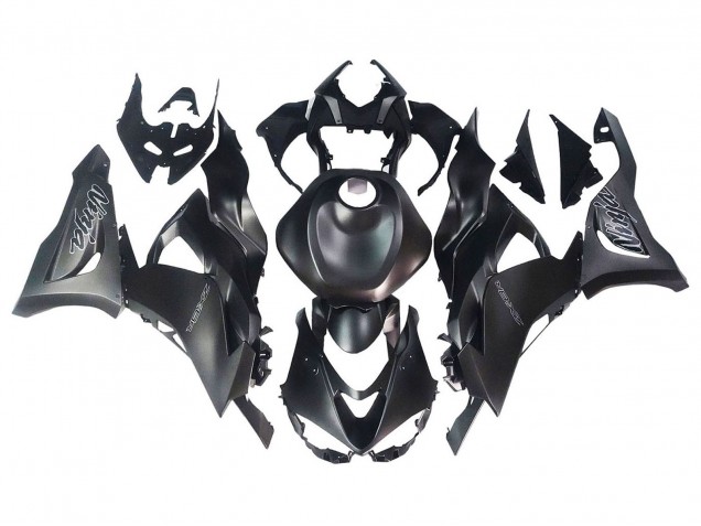 Rabatt Kawasaki ZX6R Motorrad Verkleidung 2023-2025 - Matt Schwarz