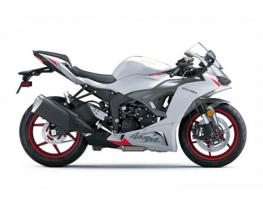 Rabatt Kawasaki ZX6R Motorrad Verkleidung 2023-2025 - Perl Weiss Schwarz Rot