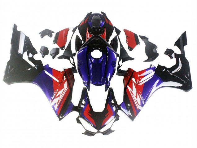 Rabatt Honda CBR1000RR Motorrad Verkleidung 2017-2024 - Rot Blau Glanzendes Schwarz