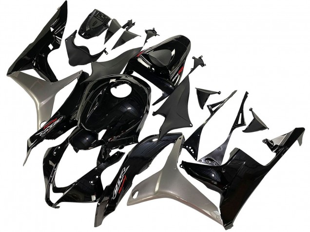 Rabatt Honda CBR600RR Motorrad Verkleidung Kit 2007-2008 - Silber Glanzendes Schwarz