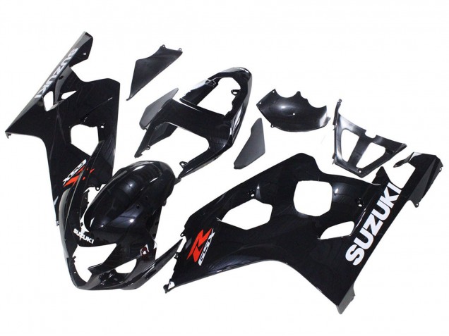 Rabatt Suzuki GSXR 600 / GSXR 750 Motorrad Verkleidung 2004-2005 - Glanzendes Schwarz