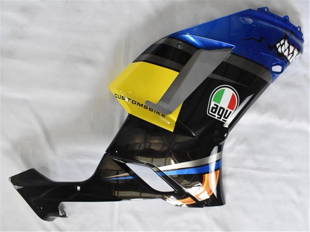 Rabatt Kawasaki ZX6R Motorrad Verkleidung 2007-2008 - Blau Hai