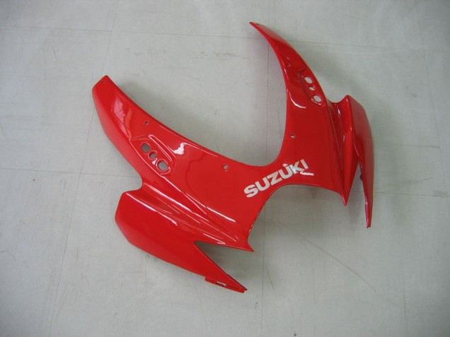 Rabatt Suzuki GSXR 600 / GSXR 750 Motorrad Verkleidung 2006-2007 - Weiss Rot Glanzendes Schwarz