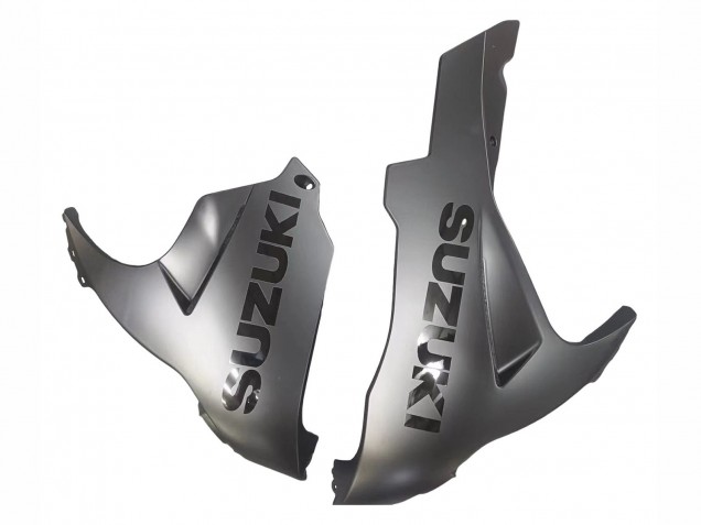 Rabatt Suzuki GSXR 600 / GSXR 750 Motorrad Verkleidung 2011-2024 - Matt Schwarz Glanzendes Schwarz Weiss Aufkleber