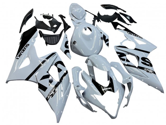 Rabatt Suzuki GSXR 1000 Motorrad Verkleidung 2005-2006 - Weiss Schwarz
