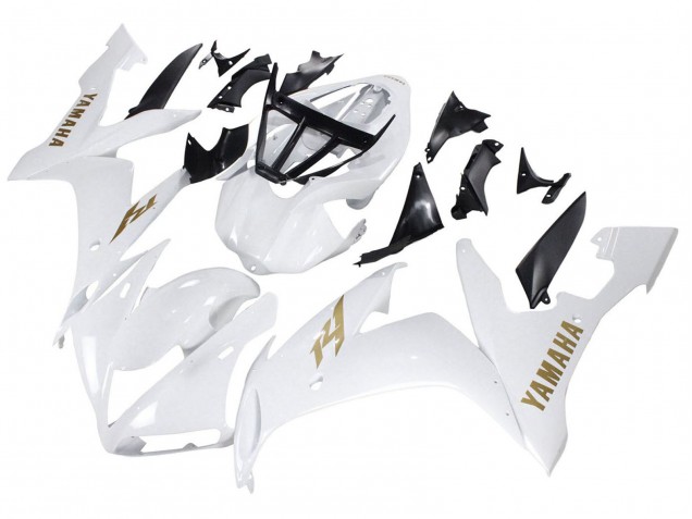 Rabatt Yamaha YZF 1000 R1 Motorrad Verkleidung 2004-2006 - Weiss Gold Aufkleber