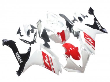 Rabatt Yamaha YZF 1000 R1 Motorrad Verkleidung 2007-2008 - Weiss Rot Schwarz
