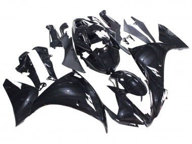Rabatt Yamaha YZF 1000 R1 Motorrad Verkleidung 2012-2014 - Glanzendes Schwarz