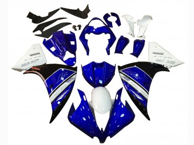 Rabatt Yamaha YZF 1000 R1 Motorrad Verkleidung 2012-2014 - Weiss Blau Schwarz