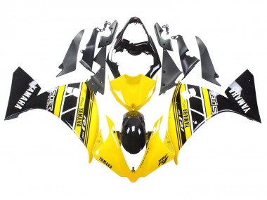 Rabatt Yamaha YZF 1000 R1 Motorrad Verkleidung 2012-2014 - Gelb Weiss Schwarz
