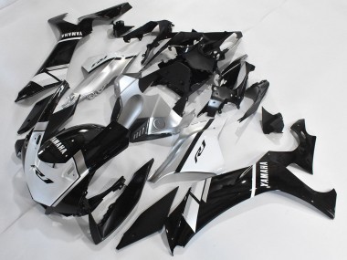 Rabatt Yamaha YZF 1000 R1 Motorrad Verkleidung 2020-2025 - Silber Weiss Glanzendes Schwarz