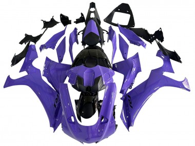 Rabatt Yamaha YZF 1000 R1 Motorrad Verkleidung 2020-2025 - Lila Glanzendes Schwarz