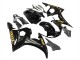 Rabatt Yamaha YZF R6S Motorrad Verkleidung 2006-2009 - Glanzendes Schwarz Gold Aufkleber