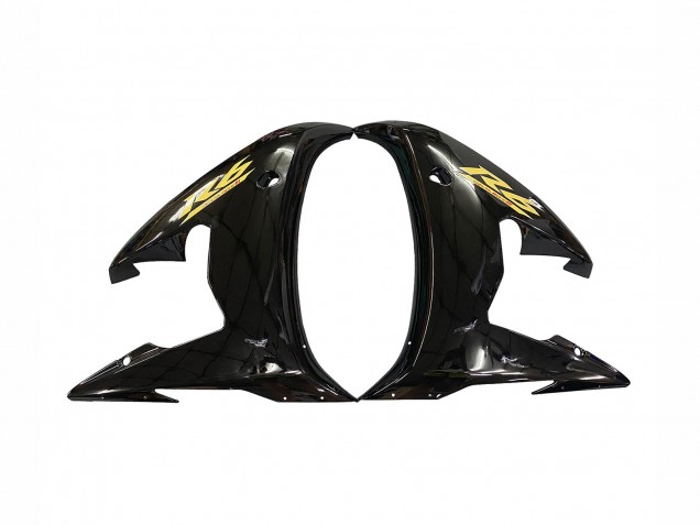 Rabatt Yamaha YZF R6S Motorrad Verkleidung 2006-2009 - Glanzendes Schwarz Gold Aufkleber