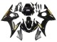 Rabatt Yamaha YZF R6S Motorrad Verkleidung 2006-2009 - Glanzendes Schwarz Gold Aufkleber
