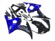 Rabatt Yamaha YZF R6S Motorrad Verkleidung 2006-2009 - Blau Glanzendes Schwarz