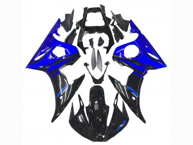 Rabatt Yamaha YZF R6S Motorrad Verkleidung 2006-2009 - Blau Glanzendes Schwarz
