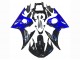 Rabatt Yamaha YZF R6S Motorrad Verkleidung 2006-2009 - Blau Glanzendes Schwarz