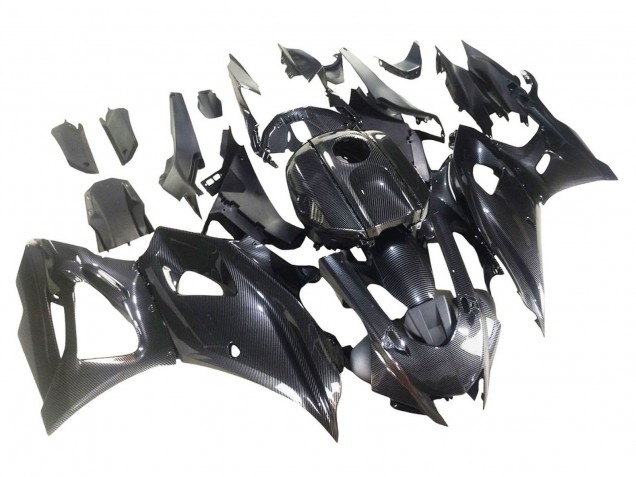 Rabatt Yamaha YZF R7 Motorrad Verkleidung 2021-2024 - Schwarze Carbonfaser