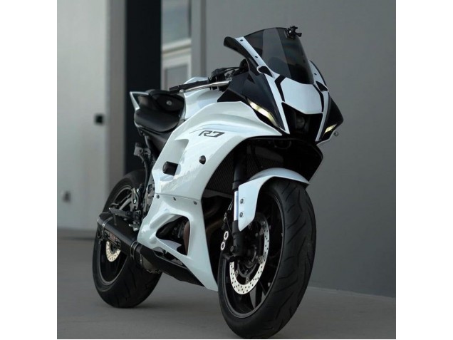 Rabatt Yamaha YZF R7 Motorrad Verkleidung 2021-2024 - Glanzendes Weiss