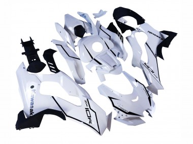 Rabatt Kawasaki ZX10R Motorrad Verkleidung 2021-2025 - Weiss Schwarz