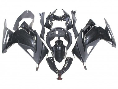 Rabatt Kawasaki EX300 Motorrad Verkleidung 2013-2024 - Glanzendes Schwarz