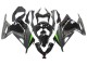 Rabatt Kawasaki EX300 Motorrad Verkleidung 2013-2017 - Glanzendes Schwarz Matt Schwarz Grun