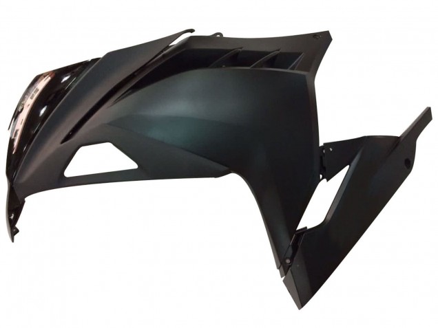 Rabatt Kawasaki EX300 Motorrad Verkleidung 2013-2024 - Glanzendes Schwarz Matt Schwarz