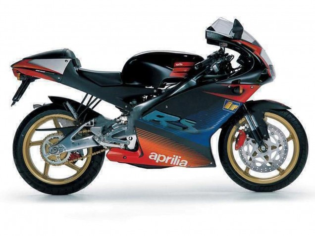 Rabatt Aprilia RS125 Motorrad Verkleidung 2000-2005 - Schwarz Rot Silber