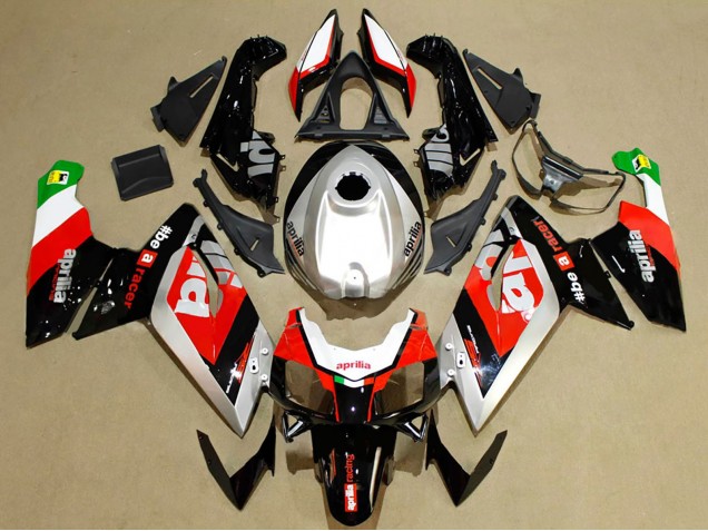 Rabatt Aprilia RS125 Motorrad Verkleidung 2006-2011 - Rot Silber Schwarz Grun