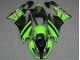 Rabatt Kawasaki ZX6R Motorrad Verkleidung 2009-2012 - Grun Glanzendes Schwarz Elf Touch4 Bridgestone
