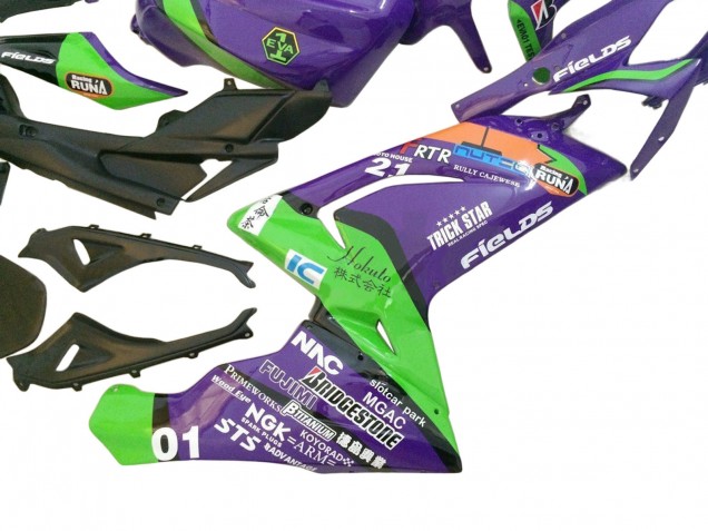 Rabatt Aprilia RS125 Motorrad Verkleidung 2006-2011 - Lila Grun Rot