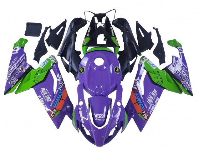Rabatt Aprilia RS125 Motorrad Verkleidung 2006-2011 - Lila Grun Rot