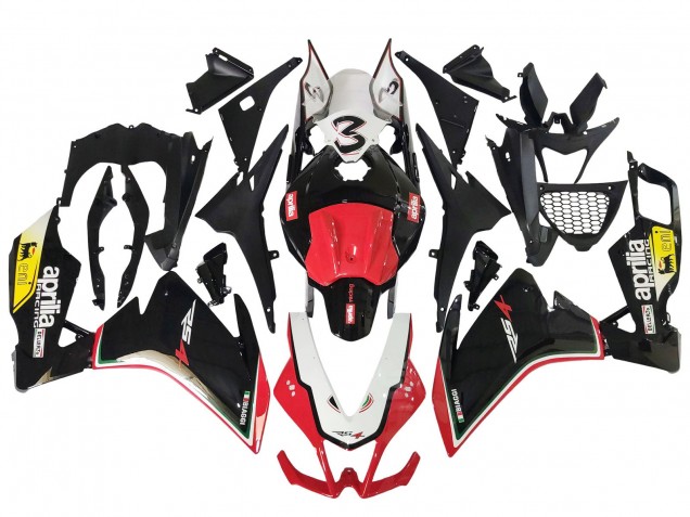 Rabatt Aprilia RS4 50 125 Motorrad Verkleidung 2012-2018 - Weiss Rot Gelb Glanzendes Schwarz