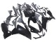 Rabatt Aprilia RS4 50 125 Motorrad Verkleidung 2012-2018 - Glanzendes Schwarz