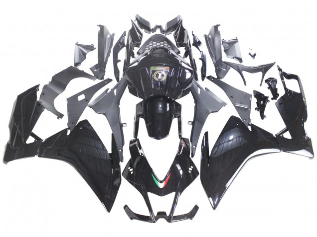Rabatt Aprilia RS4 50 125 Motorrad Verkleidung 2012-2018 - Glanzendes Schwarz