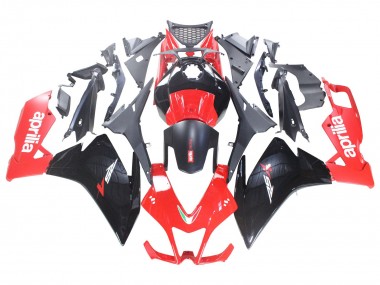 Rabatt Aprilia RS4 50 125 Motorrad Verkleidung 2012-2018 - Rot Glanzendes Schwarz