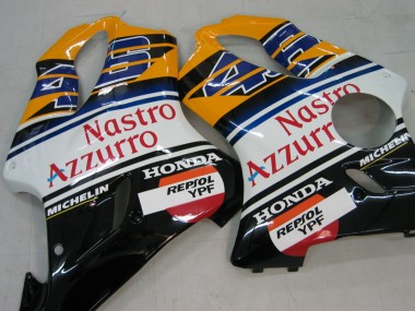 Rabatt Honda CBR600 F4i Motorrad Verkleidung 2004-2007 - Gelb Blau Weiss Schwarz Nastro Azzurro