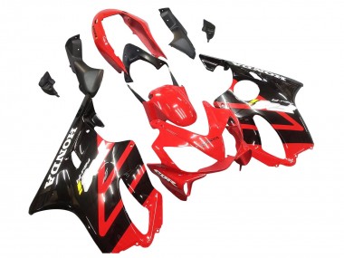 Rabatt Honda CBR600 F4i Motorrad Verkleidung 2004-2007 - Rot Glanzendes Schwarz